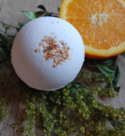 Bright Citrus Bath Bomb.